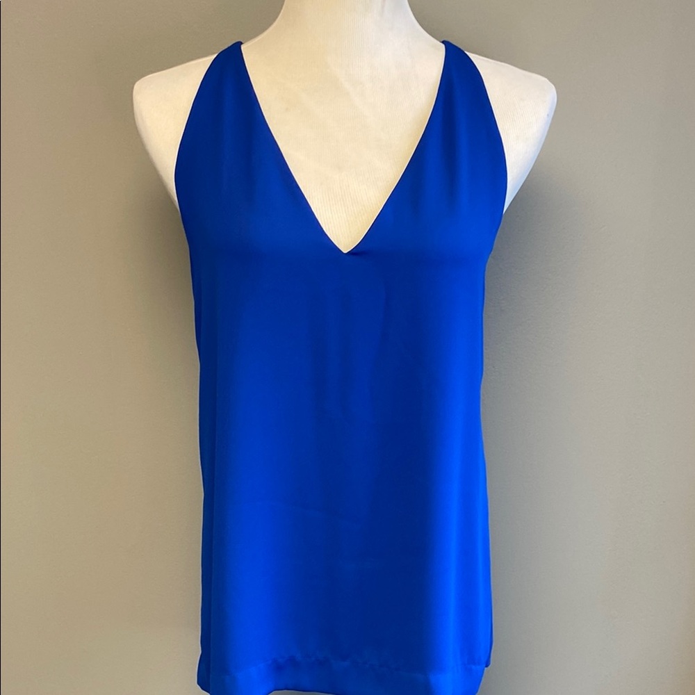 Babaton Blue Sleeveless Backless Camisole